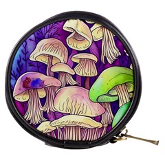 Glamourous Mushrooms For Enchantment And Spellwork Mini Makeup Bag by GardenOfOphir