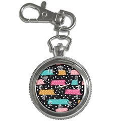 Arts Pattern Design Wallpaper Background Print Key Chain Watches