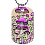 Black Magic Mushroom For Voodoo And Witchcraft Dog Tag (Two Sides) Back