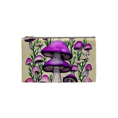 Black Magic Mushroom For Voodoo And Witchcraft Cosmetic Bag (small) by GardenOfOphir