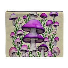 Black Magic Mushroom For Voodoo And Witchcraft Cosmetic Bag (xl) by GardenOfOphir