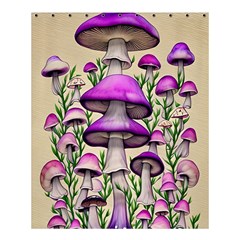 Black Magic Mushroom For Voodoo And Witchcraft Shower Curtain 60  X 72  (medium)  by GardenOfOphir
