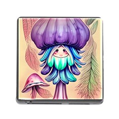 Psychedelic Mushroom For Sorcery And Theurgy Memory Card Reader (square 5 Slot)