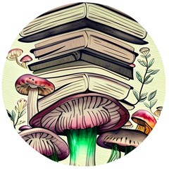 Necromancy Mushroom Wooden Bottle Opener (round) by GardenOfOphir