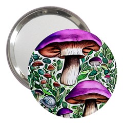 Magician s Conjuration Mushroom 3  Handbag Mirrors by GardenOfOphir