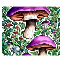 Magician s Conjuration Mushroom Premium Plush Fleece Blanket (Small)