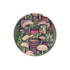 Spellbinding Mojo Mushroom Magnet 3  (round) by GardenOfOphir