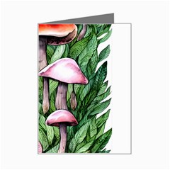 Charm Of The Toadstool Mini Greeting Card by GardenOfOphir