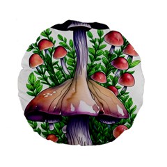 Conjuring Charm Of The Mushrooms Standard 15  Premium Flano Round Cushions