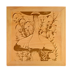 Conjuring Charm Of The Mushrooms Wood Photo Frame Cube