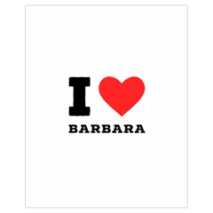 I Love Barbara Drawstring Bag (small)