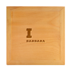 I Love Barbara Wood Photo Frame Cube by ilovewhateva