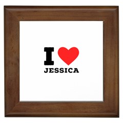 I Love Jessica Framed Tile