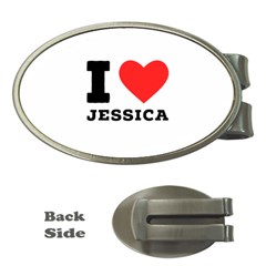 I Love Jessica Money Clips (oval)  by ilovewhateva