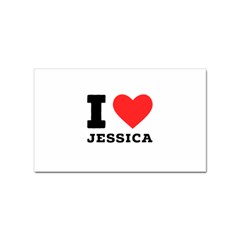 I Love Jessica Sticker Rectangular (10 Pack) by ilovewhateva