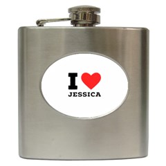 I Love Jessica Hip Flask (6 Oz) by ilovewhateva