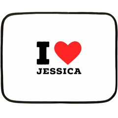 I Love Jessica One Side Fleece Blanket (mini) by ilovewhateva