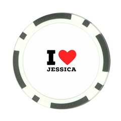 I Love Jessica Poker Chip Card Guard (10 Pack) by ilovewhateva