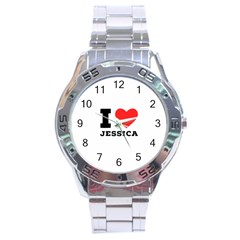 I Love Jessica Stainless Steel Analogue Watch by ilovewhateva