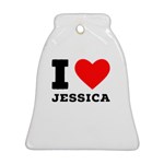 I love jessica Ornament (Bell) Front