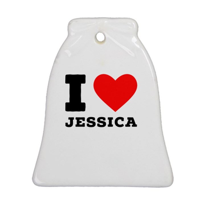 I love jessica Ornament (Bell)