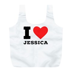 I Love Jessica Full Print Recycle Bag (l) by ilovewhateva