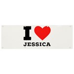 I love jessica Banner and Sign 9  x 3  Front