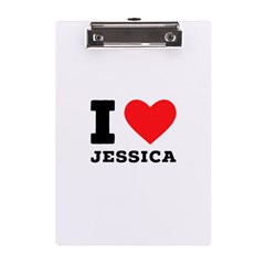 I Love Jessica A5 Acrylic Clipboard