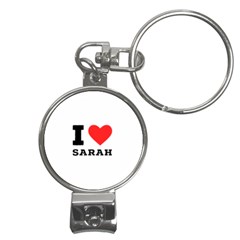 I Love Sarah Nail Clippers Key Chain