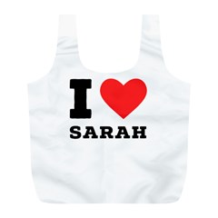 I Love Sarah Full Print Recycle Bag (l)