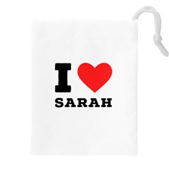 I Love Sarah Drawstring Pouch (5xl) by ilovewhateva
