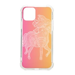 Unicorm Orange And Pink Iphone 11 Pro 5 8 Inch Tpu Uv Print Case