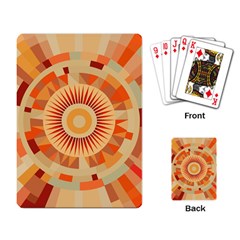 Ai Generated Retro Geometric Pattern Decor Pattern Playing Cards Single Design (rectangle)