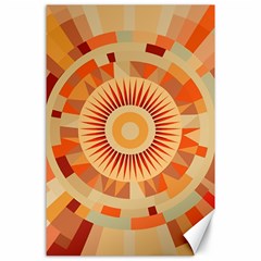 Ai Generated Retro Geometric Pattern Decor Pattern Canvas 24  X 36 