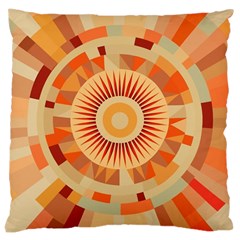 Ai Generated Retro Geometric Pattern Decor Pattern Large Cushion Case (two Sides)