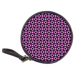 Pink Donuts Pink Filling On Black Classic 20-cd Wallets by Mazipoodles