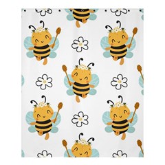 Art Bee Pattern Design Wallpaper Background Shower Curtain 60  X 72  (medium) 