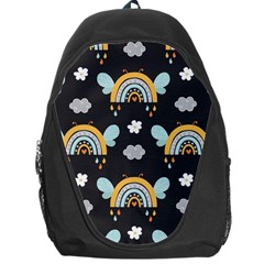 Art Pattern Design Floral Wallpaper Background Backpack Bag by Ravend