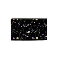 Flowers Floral Pattern Floral Print Background Cosmetic Bag (small)