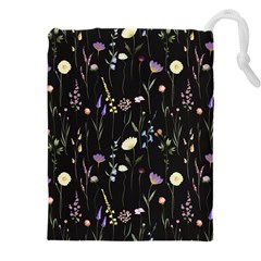 Flowers Floral Pattern Floral Print Background Drawstring Pouch (5xl)