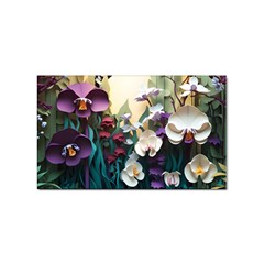 Ai Generated Flower Orchids Bloom Flora Nature Sticker (rectangular)
