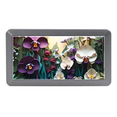 Ai Generated Flower Orchids Bloom Flora Nature Memory Card Reader (mini)