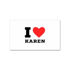 I Love Karen Sticker (rectangular)