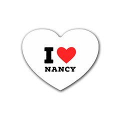 I Love Nancy Rubber Coaster (heart) by ilovewhateva