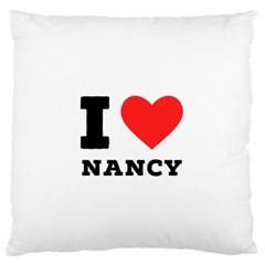 I Love Nancy Standard Premium Plush Fleece Cushion Case (two Sides)