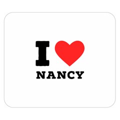 I Love Nancy One Side Premium Plush Fleece Blanket (small)