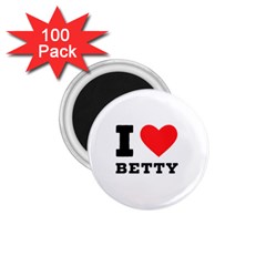 I Love Betty 1 75  Magnets (100 Pack) 