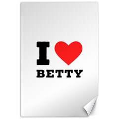 I Love Betty Canvas 24  X 36  by ilovewhateva