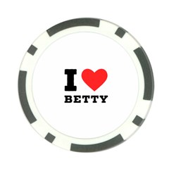 I Love Betty Poker Chip Card Guard (10 Pack)