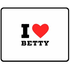 I Love Betty Fleece Blanket (medium)